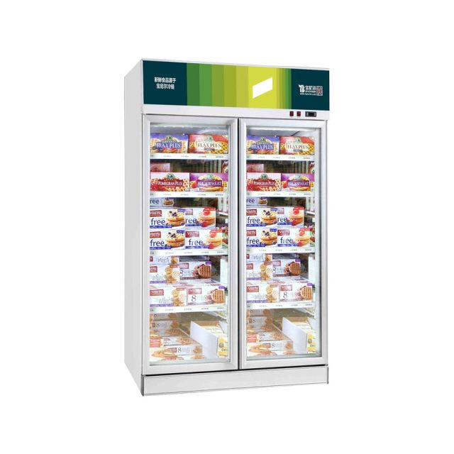 Supermarket freezers, glass door freezers