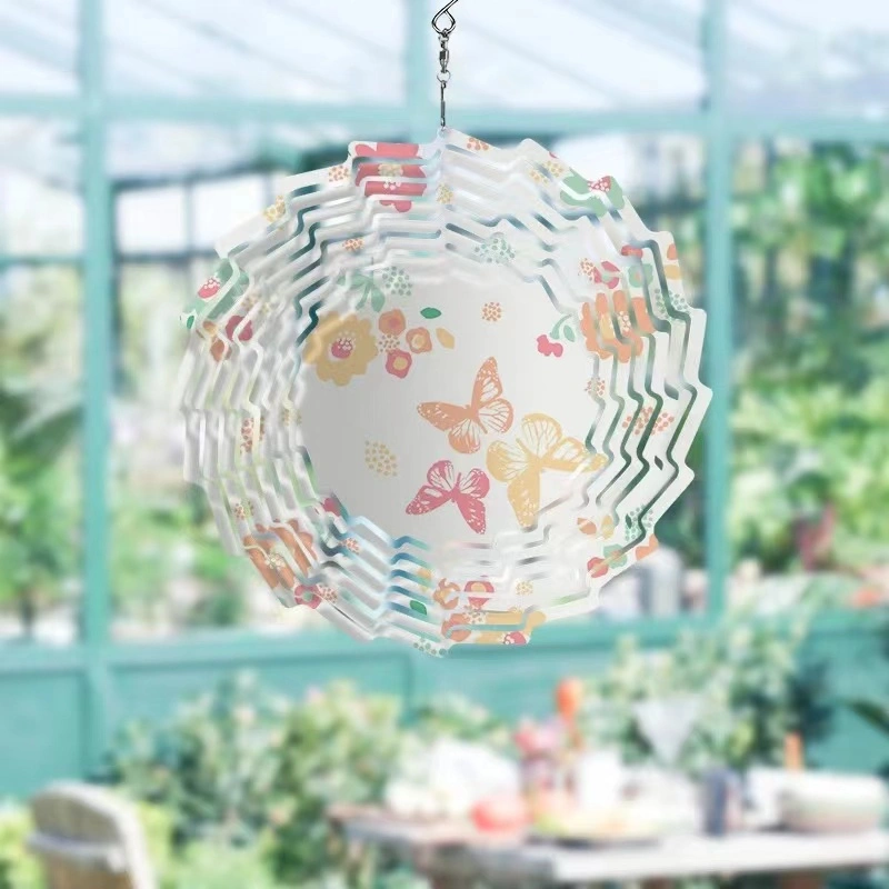 8inch sublimation wind spinner can choose different shape