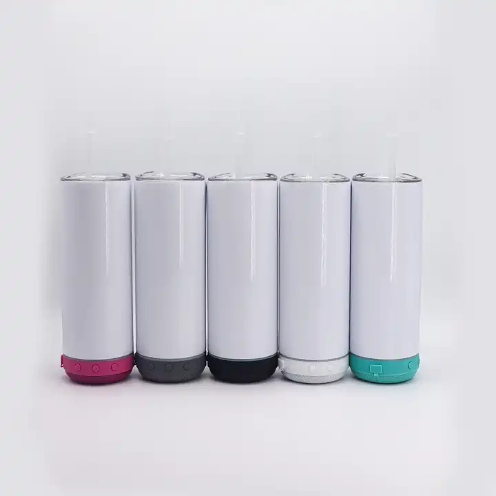 20oz stainledss steel USB wireless music water bottle sublimation tumbler with speaker cup-25pcs/case