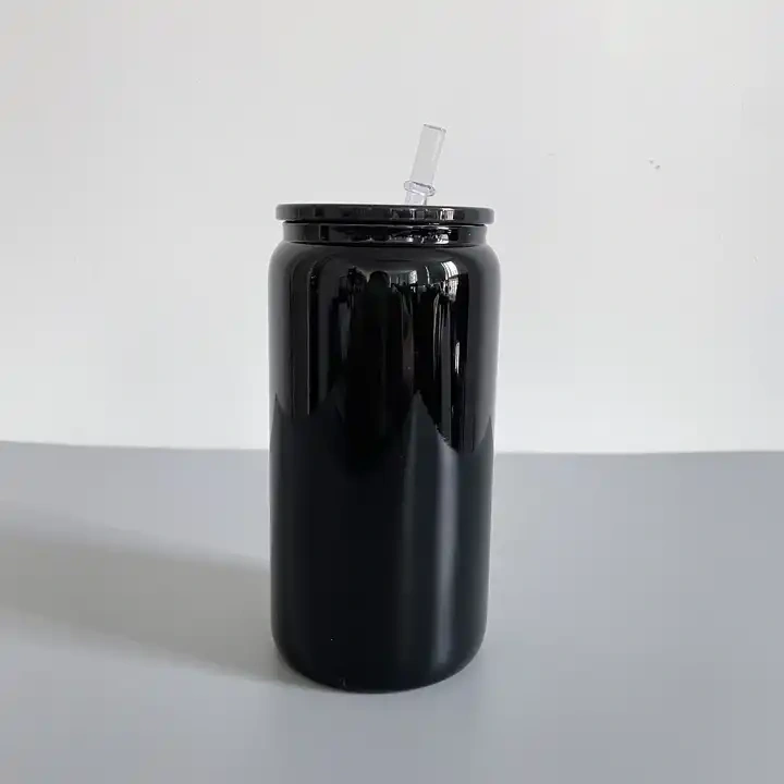 16oz black glass can for UV DTF wrap for UV DTF wraps 25pcs/case