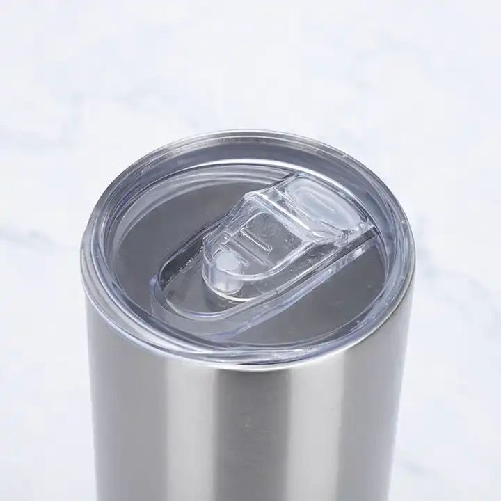 USA warehouse 20oz Silver Tumbler With Straw and Lid 25pcs/case