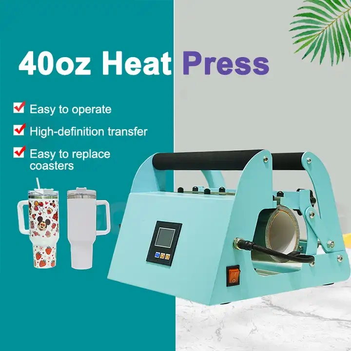 40Oz Mug Tumbler Sublimation Heat Press Machine 1pcs