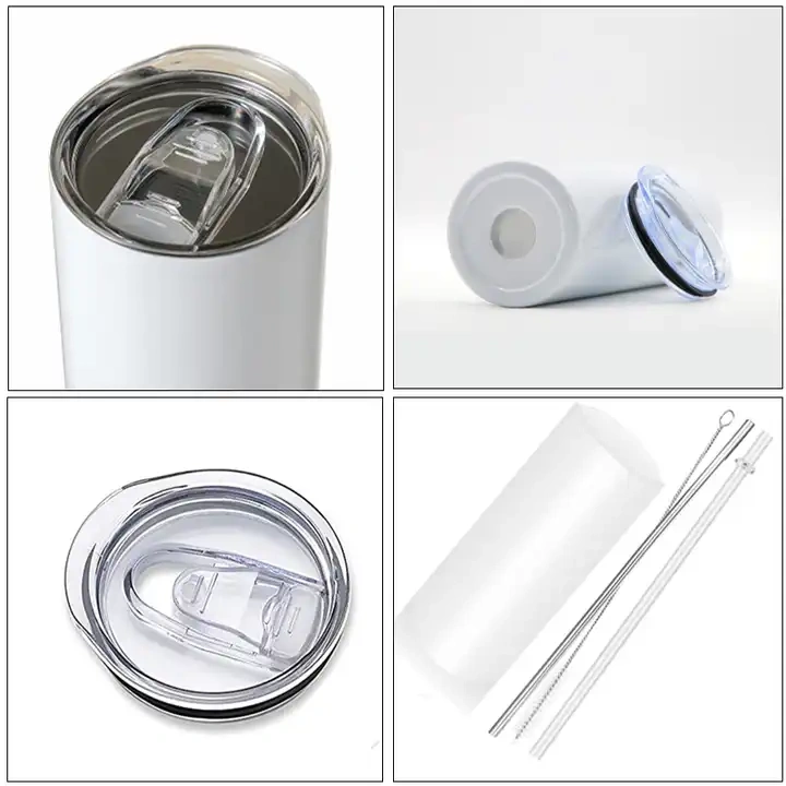 US RTS 20oz Flat Edge Sublimation Straight Tumbler(25pcs)