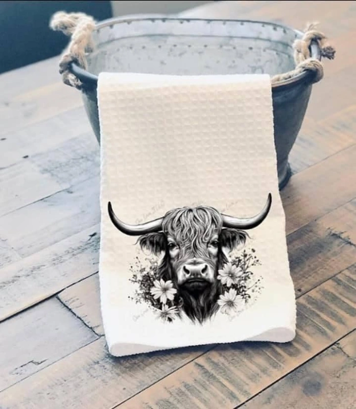 Sublimation white tea towels available! 50pcs/case