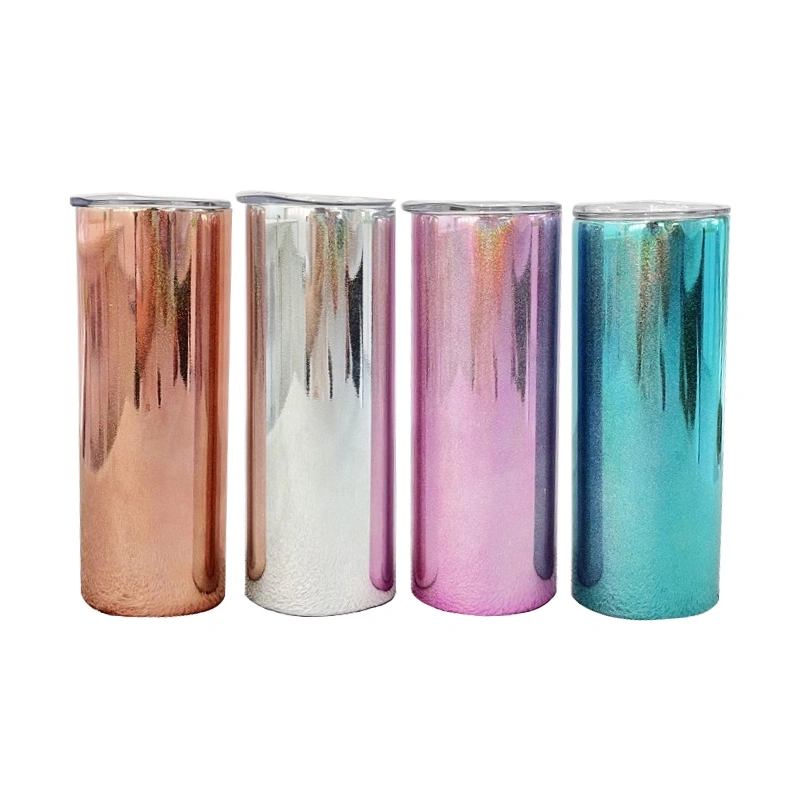 NEW US RTS 20oz Sublimation Mirror Straight Tumbler Free Shipping (25PCS)