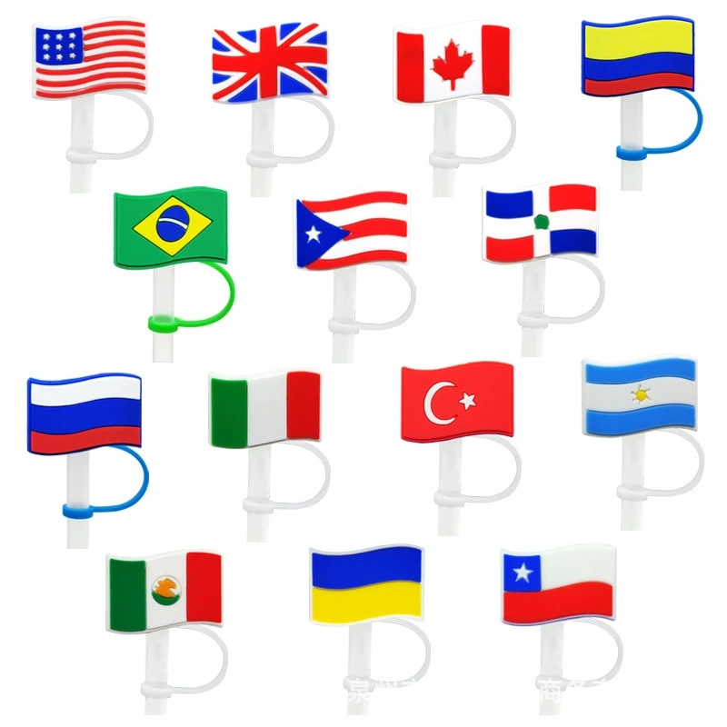 NEW RTS Straw Cover Toppers Cap Fit 7-8mm Dia Straw Free Shipping (100pcs/200pcs)