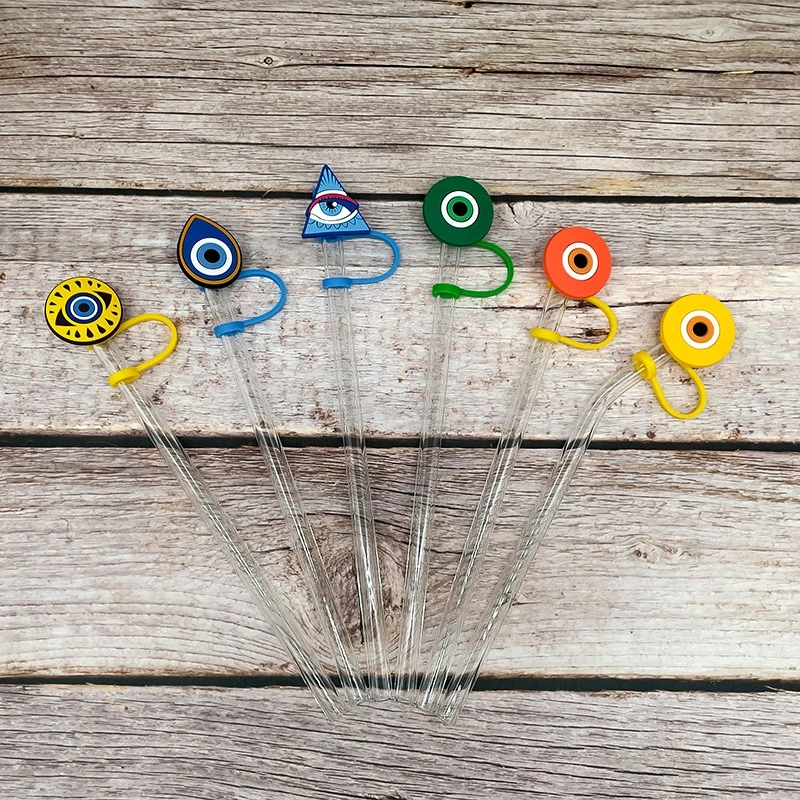 NEW RTS Straw Cover Toppers Cap Fit 7-8mm Dia Straw Free Shipping (100pcs/200pcs)
