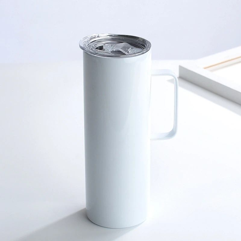 US RTS 20oz Sublimation Straight Tumbler Skinny with Handle (25PCS)