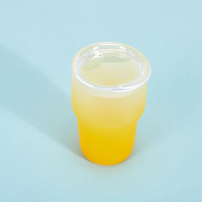 US RTS 3oz Sublimation Ombre Shot Glass Cup with Plastic Straw Free Shipping (50pcs)