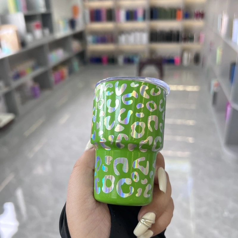 NEW RTS 3oz Shimmer Leopard Print Shot Glass Free Shipping (50pcs)