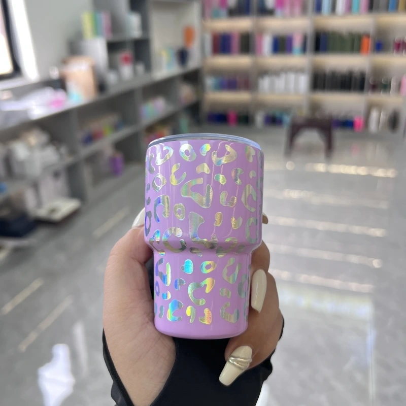 NEW RTS 3oz Shimmer Leopard Print Shot Glass Free Shipping (50pcs)
