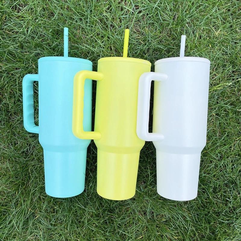 NEW China 40oz 3.0 Sublimation Mug with Colored Lid Free Shipping (25PCS)