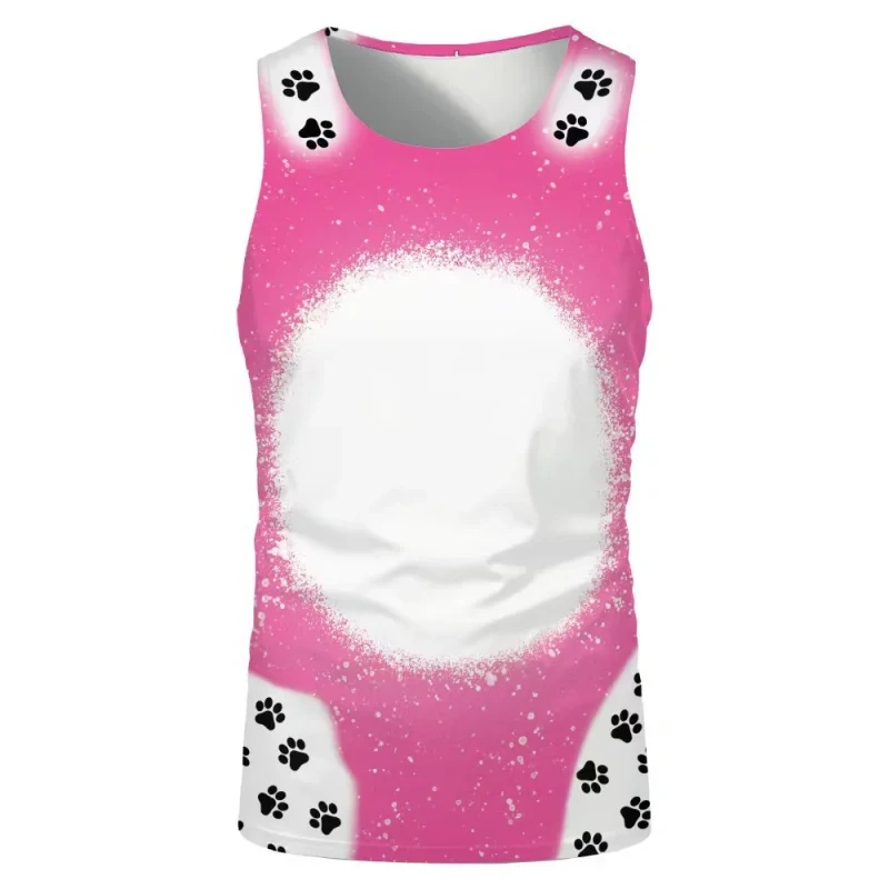 China RTS NEW Sublimation Faux Bleach Sleeveless Shirt Free Shipping (20PCS/60PCS)