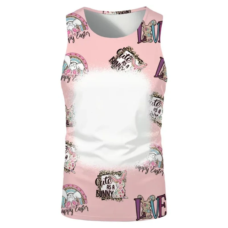 China RTS NEW Sublimation Faux Bleach Sleeveless Shirt Free Shipping (20PCS/60PCS)