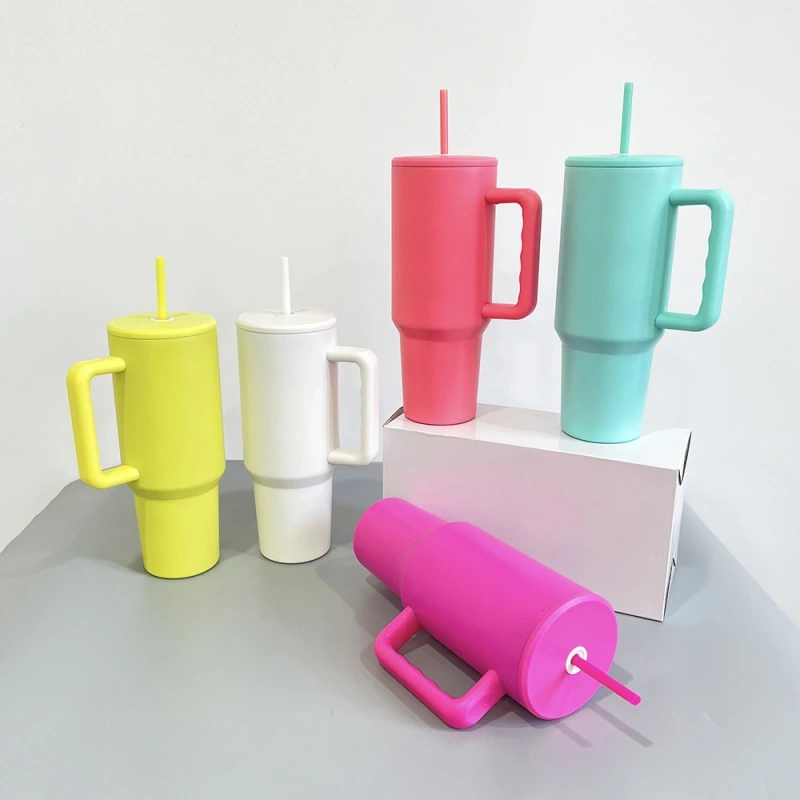 NEW China 40oz 3.0 Sublimation Mug with Colored Lid Free Shipping (25PCS)