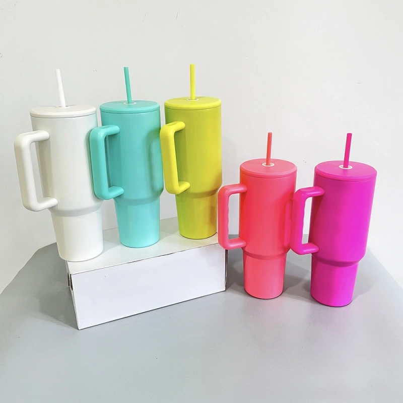 NEW China 40oz 3.0 Sublimation Mug with Colored Lid Free Shipping (25PCS)