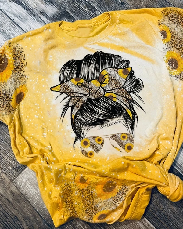 China RTS NEW Sublimation Faux Bleach T-shirt Free Shipping (20PCS/50PCS)