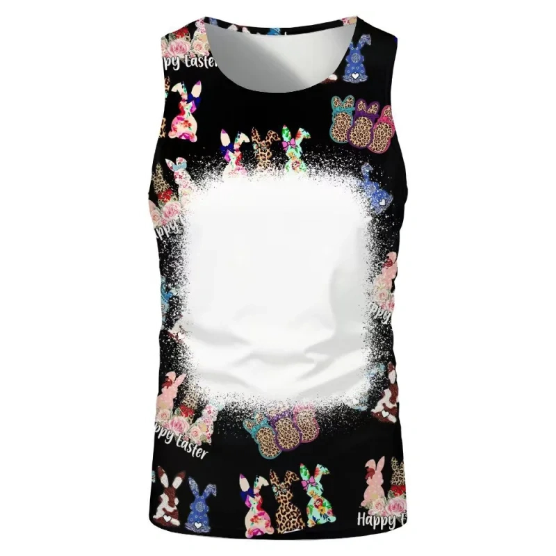 China RTS NEW Sublimation Faux Bleach Sleeveless Shirt Free Shipping (20PCS/60PCS)