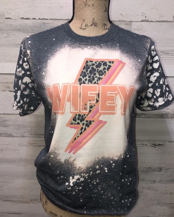 China RTS NEW Sublimation Faux Bleach T-shirt Free Shipping (20PCS/50PCS)