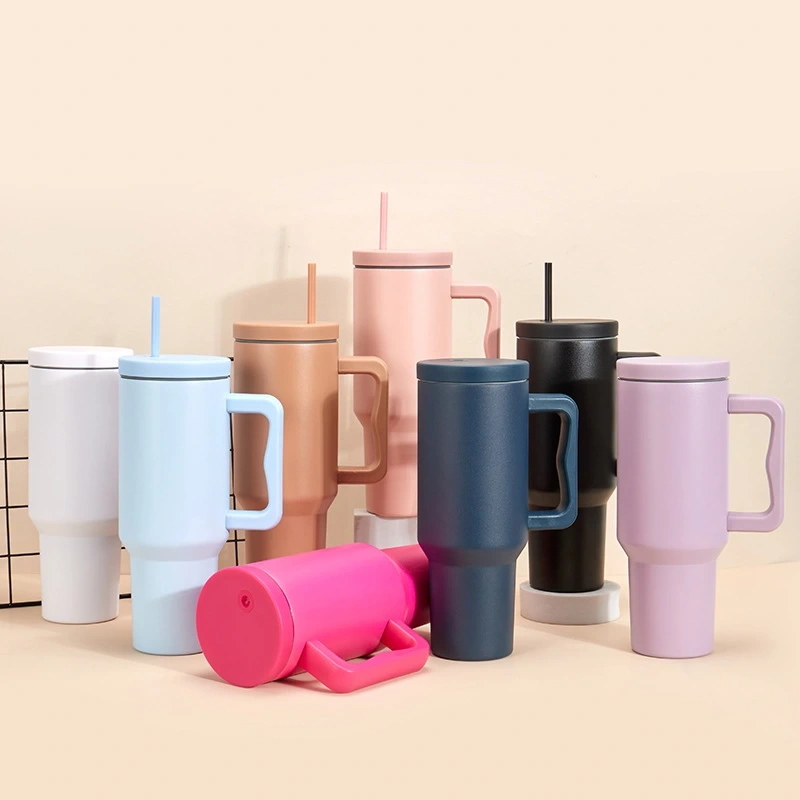NEW China RTS 40oz Powder Coated Mugs Free Shipping (12pcs/25PCS)