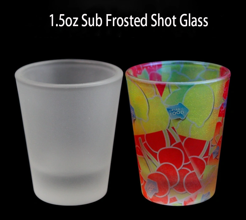 RTS 1.5oz Sublimation Blank Ceramic/Frosted/Clear Shot Glass Free Shipping (36pcs/72pcs)