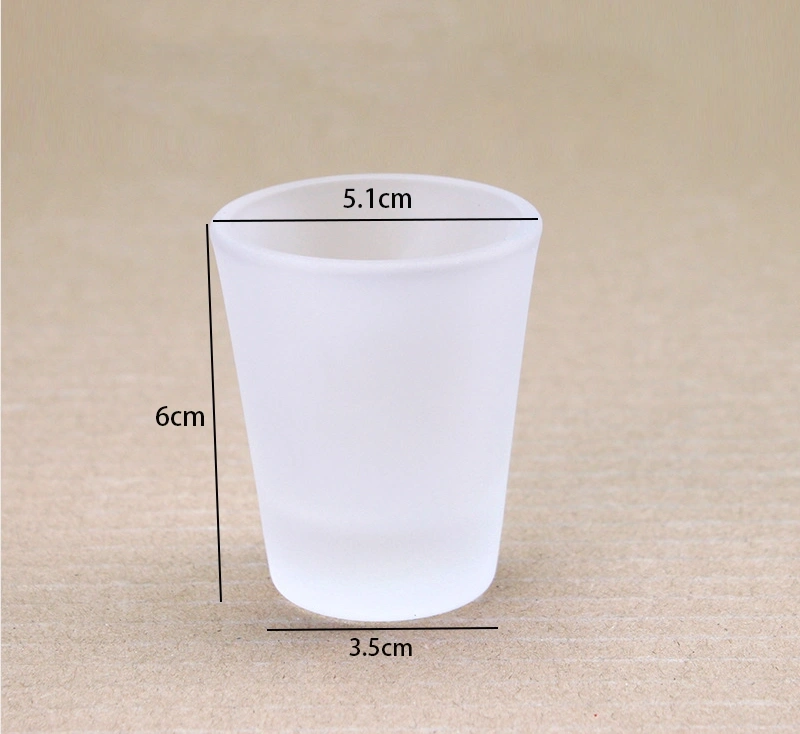RTS 1.5oz Sublimation Blank Ceramic/Frosted/Clear Shot Glass Free Shipping (36pcs/72pcs)