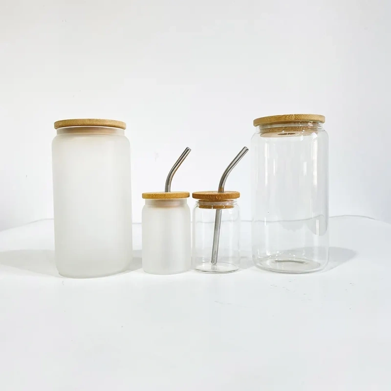 NEW 3.5oz Sublimation Clear/FrostedShot Glass with Steel Straw Free Shipping (20pcs/50pcs)