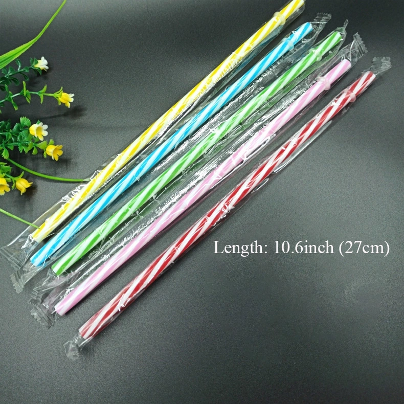 China RTS 10.6iinch (27cm) Colored Straw Free Shipping (100pcs/200pcs)