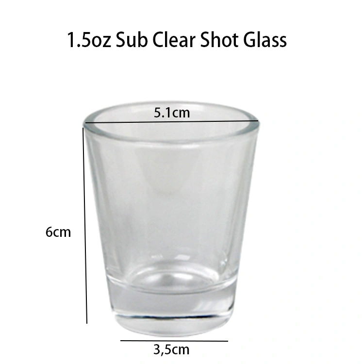 RTS 1.5oz Sublimation Blank Ceramic/Frosted/Clear Shot Glass Free Shipping (36pcs/72pcs)