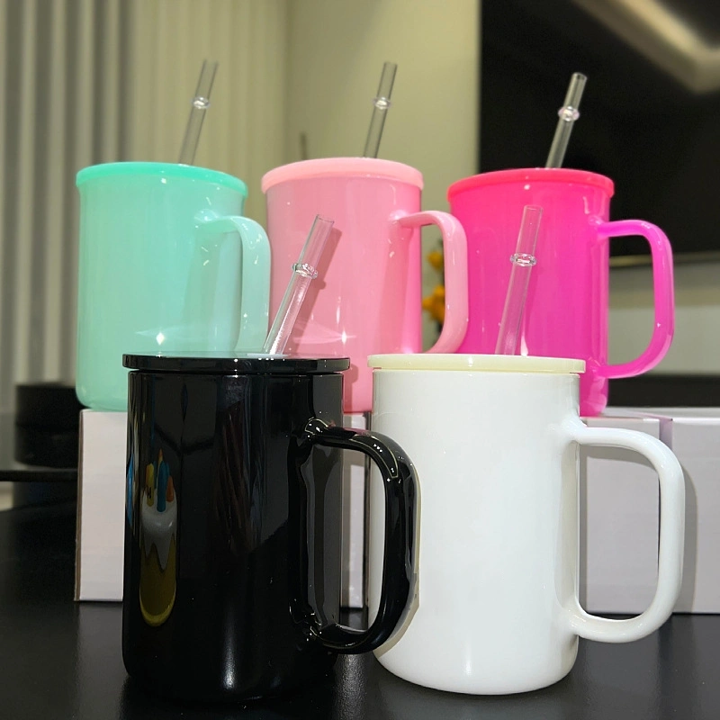 NEW China 17oz Sublimation Colored Glass Mug Free Shipping (25PCS)