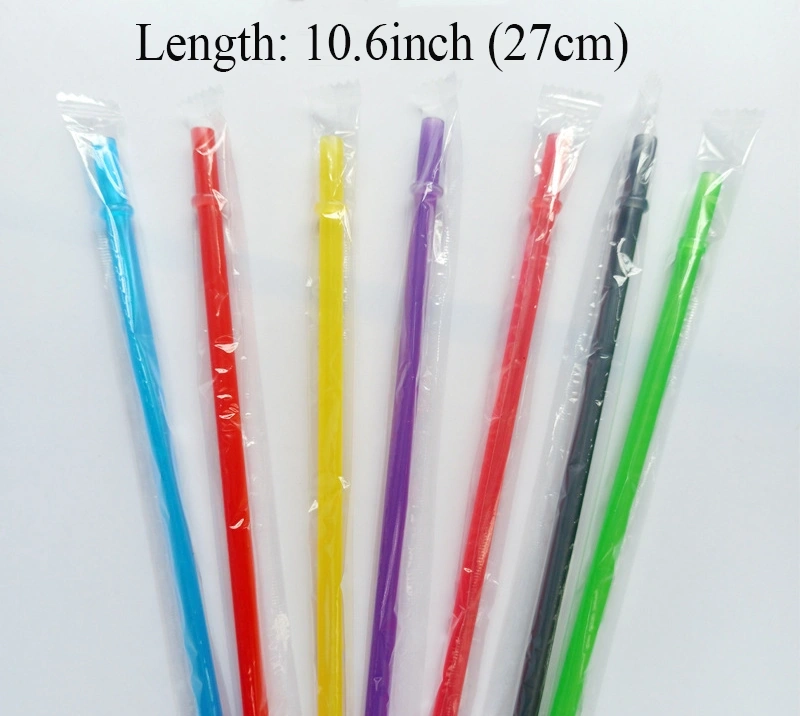 China RTS 10.6iinch (27cm) Colored Straw Free Shipping (100pcs/200pcs)