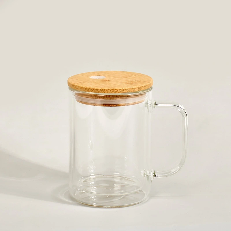 RTS US 15oz Sublimation Clear/Frosted Glass Mug with Handle Free Shipping (25PCS)