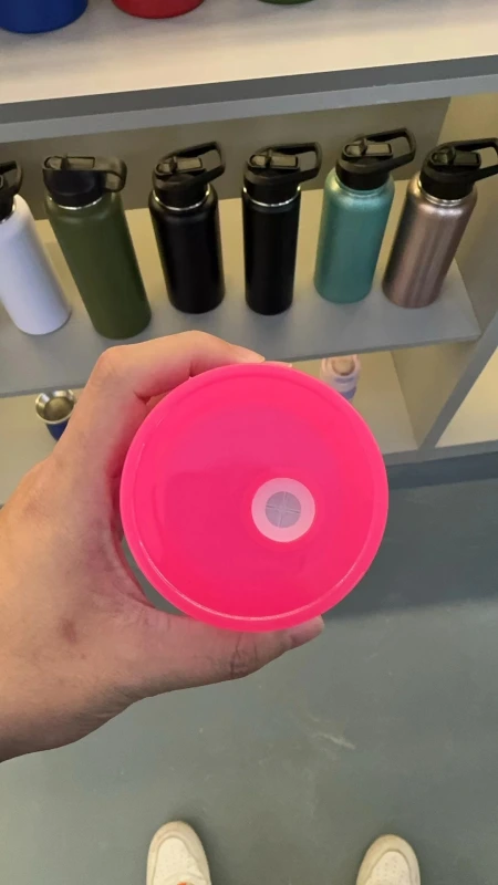 NEW China RTS 16oz Acrylic Plastic Ombre Can with Colored Lid Free Shipping (60PCS)