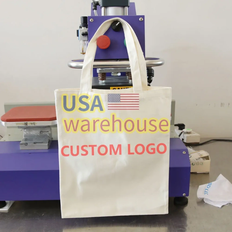 tote bags with custom printed logo plain Custom Sublimation blanks White polyester tote bag canvas tote bag customize