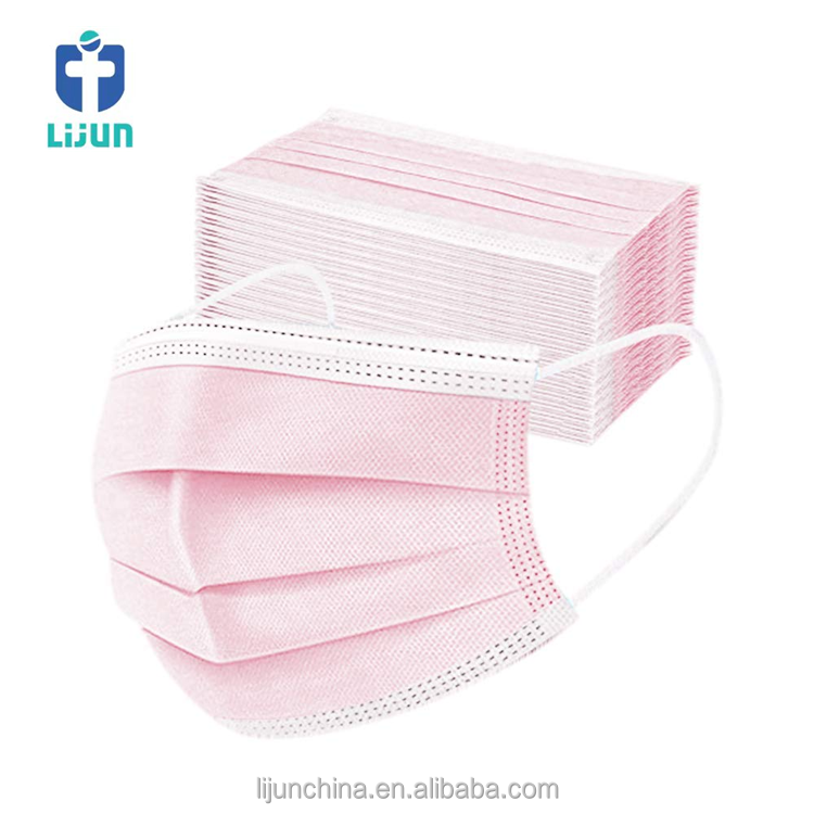 CE Facemask head-mounted 3ply disposable face mask islamic mask medical standard Elastic earloop handloop