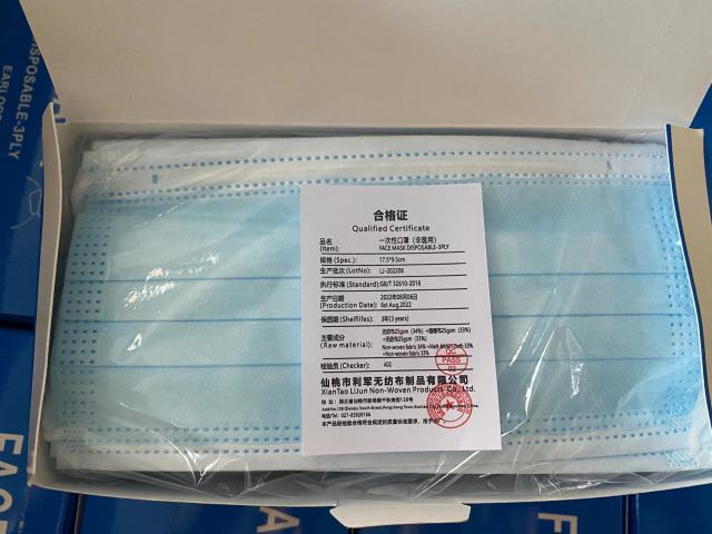 CE Facemask head-mounted 3ply disposable face mask islamic mask medical standard Elastic earloop handloop