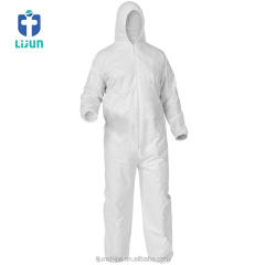 Hazmat Suit Disposable Medical Coverall Type 5/6 & Safety Coverall Suit And SF PP Medical Coveralls WIth Hood & Elastic Cuffs