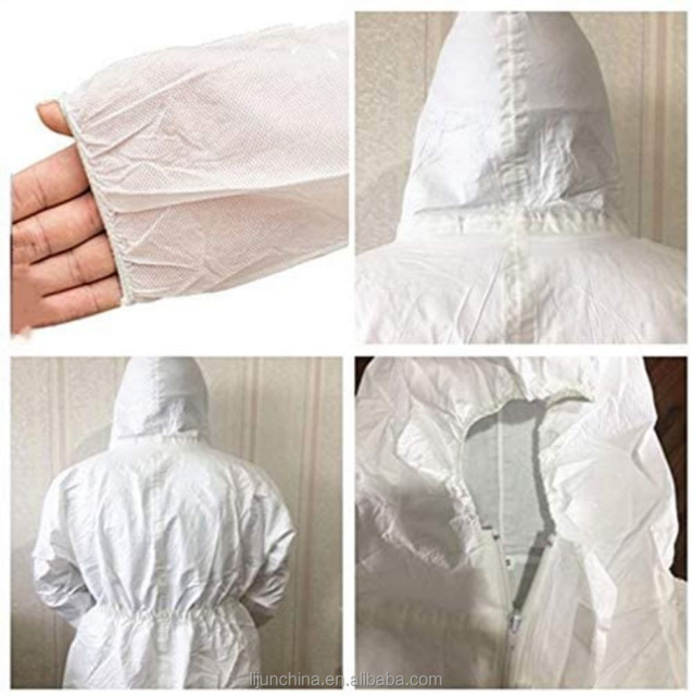 OEM Waterproof Chemical Resistant Safety Protective Microporous Type 5&6 Disposable Coverall