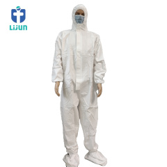 SF Non-woven Disposable Coverall Custom Waterproof Hazmat Disposal Costume Chemical Protective Suit for Unisex