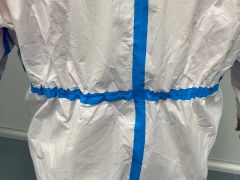 Breathable disposable SBPP safety coverall suit microporous Laminated PP protecting coveralls with Taped seam
