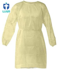 Customized High Quality Disposable Surgical Gowns Breathable Isolation Gown Pp+pe Pl Gown Beautiful Price Export Factory