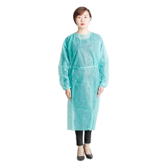 Disposable Protective Isolation Clothing Anti-spitting Waterproof Anti-oil Stain Nursing Gown Isolation Safety Clothing Top