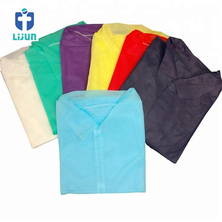 Customized High Quality Disposable Surgical Gowns Breathable Isolation Gown Pp+pe Pl Gown Beautiful Price Export Factory