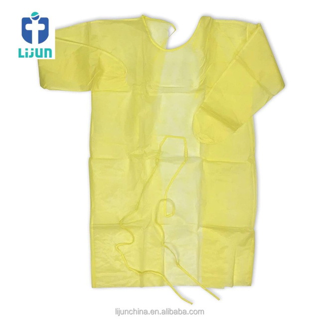 Factory dupont tyvek 500 600 dupont pp sms coverall Non-sterile chemical protective disposable jumpsuit coverall isolation gown