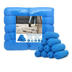 pp non woven cover shoes black anti slip thick shoe covers Disposable shoe cover
