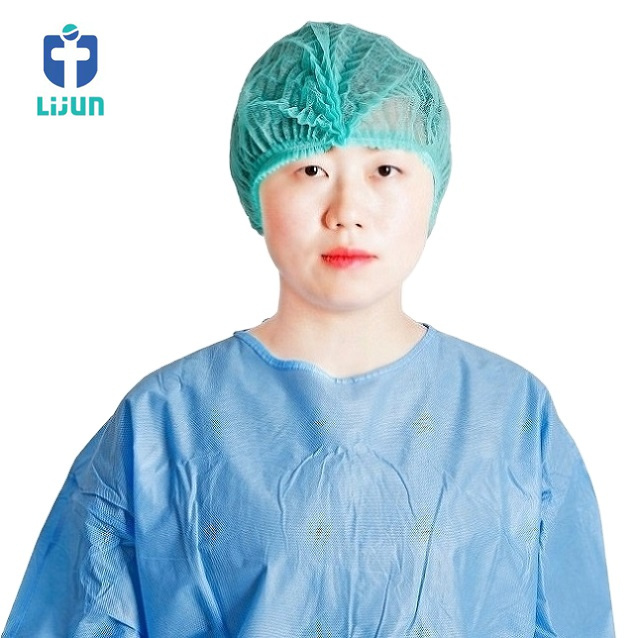 Customized Waterproof Hair Cover Spa Non-woven Fabric Shower Cap Hair Salon Oil-proof White Hotel Disposable Shower Cap