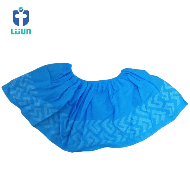 Cleanroom Non-slip Disposable Anti-Dust Shoe Cover Protective Single Elastic Nonwoven Shoes Cover