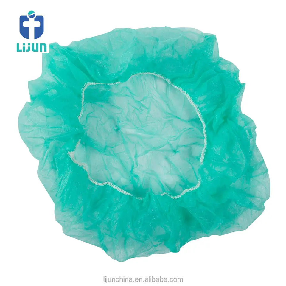 Anti-dust Disposable Cap PP Clip Mob Cap Single&Double Elastic Hair Net Mob Cap