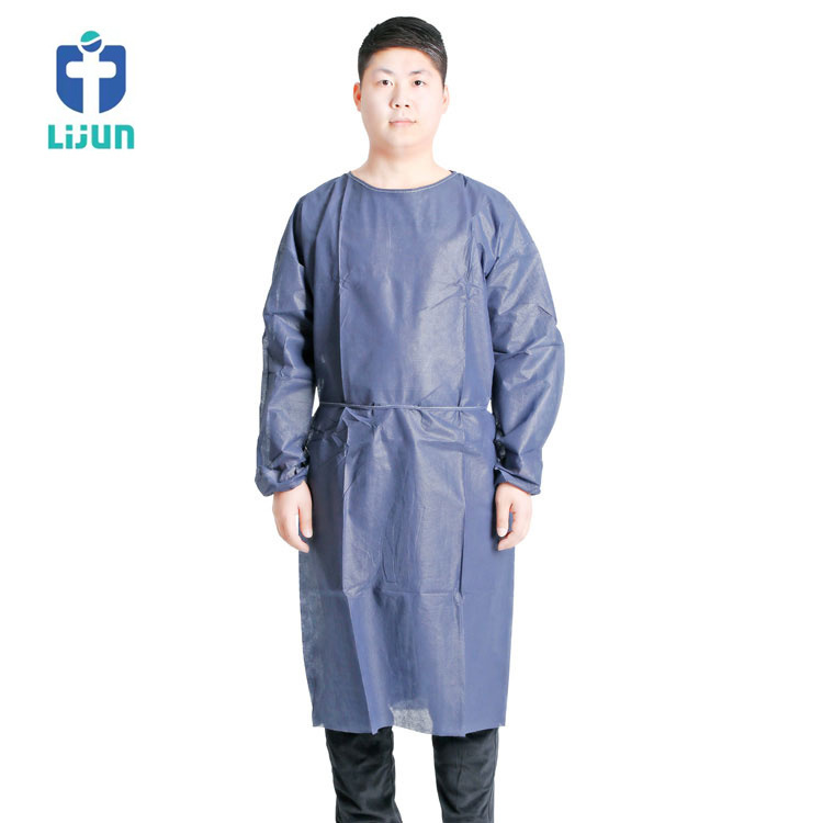 Cheap safety protective jumpsuits eco friendly sms medical tyvek disposable sf safety protective coverall isolation gown