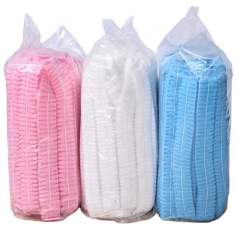 Disposable colorful Head caps Nonwoven Hairnets mob Clip Bouffant Single Double elastic Cap Hat medical use